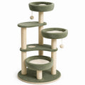 Tiragraffi per Gatti in Sisal e Tessuto Verde Ø 40 cm