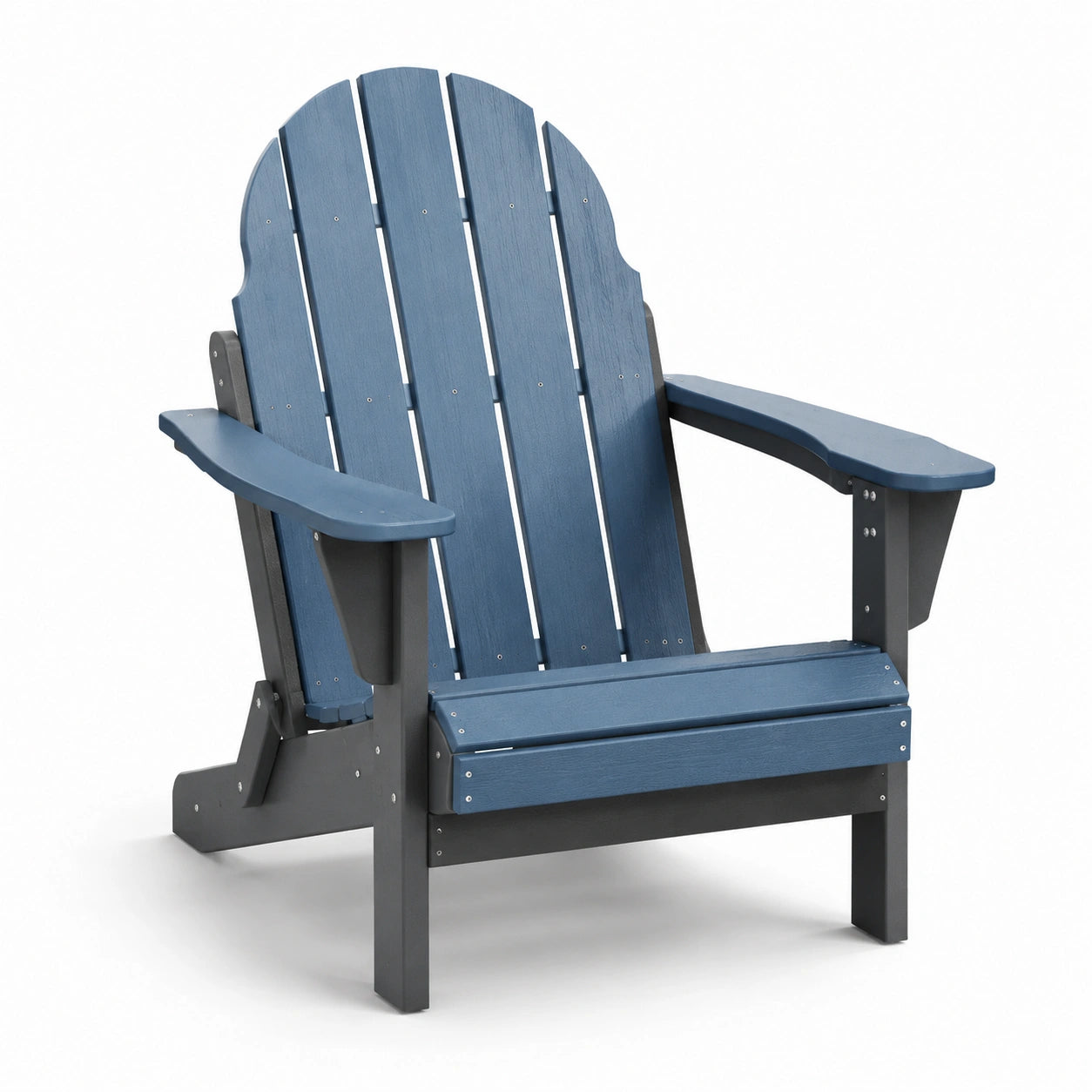 Sedia Adirondack in HDPE Blu 90x75x88 cm